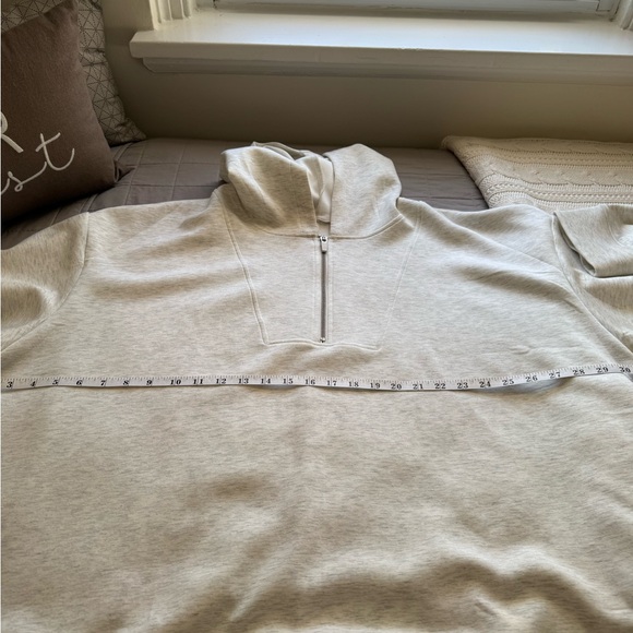 Lane Bryant Gray 3/4 Zip Hoodie - 26/28 - Picture 7 of 10